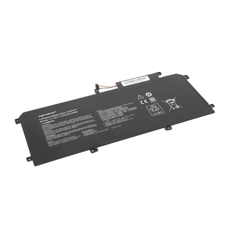 MOVANO baterija C31N1411, skirta Asus Zenbook UX305 / U305F / U305FA / UX305CA / UX305FA – 3610 mAh (42 Wh)