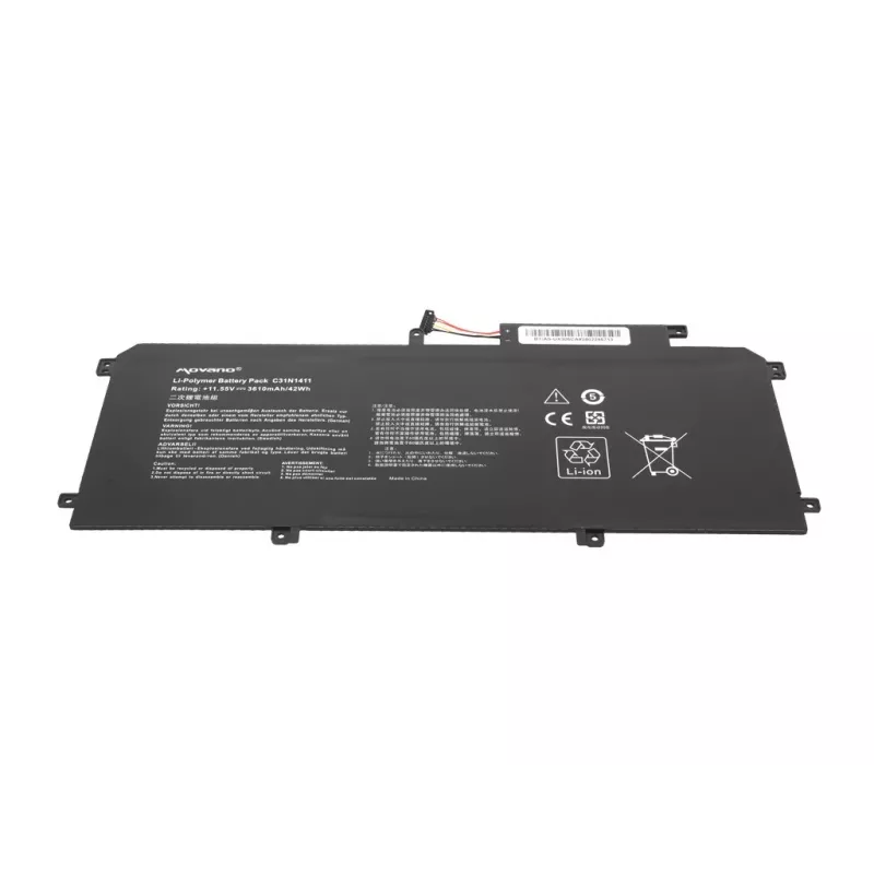 MOVANO baterija C31N1411, skirta Asus Zenbook UX305 / U305F / U305FA / UX305CA / UX305FA – 3610 mAh (42 Wh)