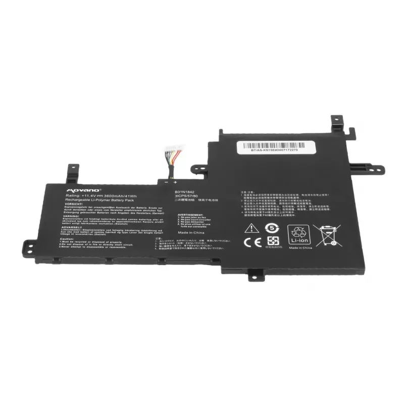 MITSU baterija B31N1842, skirta Asus Vivobook K513E M513I S513E V531FA X531F - 3600 mAh (41 Wh)