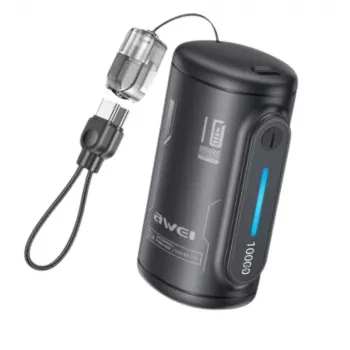 AWEI WP-117 Power Bank 10000mAh 22.5W 3C2xUSB-C Black