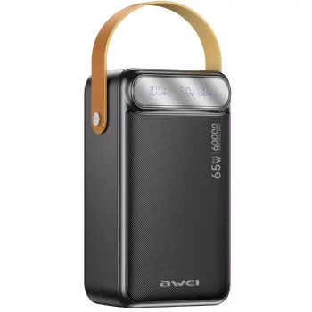 AWEI PA-82 Power Bank 60000mAh 65W PD 2xUSB-A/USB-C Juoda