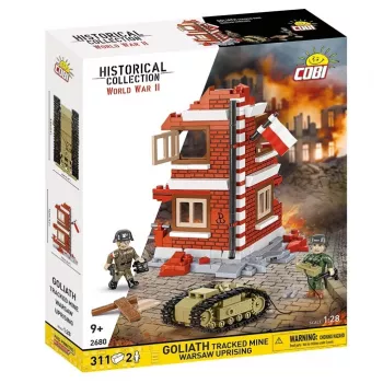 COBI Historical Collection Goliath vikšrinė mina Varšuvos sukilimas 1:35 mastelio modelio rinkinys - 311 dalių