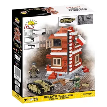 COBI Historical Collection Goliath vikšrinė mina Varšuvos sukilimas 1:35 mastelio modelio rinkinys - 311 dalių