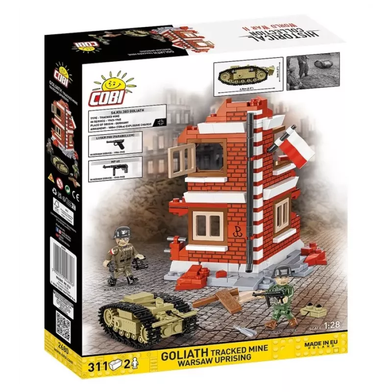 COBI Historical Collection Goliath vikšrinė mina, Varšuvos sukilimas, 1:28, 311 det.