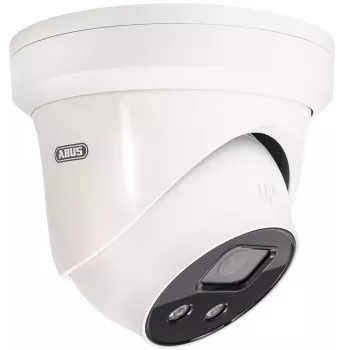 ABUS IPCB58511B 8 MP 4K IP kupolinė kamera su 4 mm objektyvu, PoE, IR naktiniu matymu iki 30 m, IP67/IK10, įmontuotu mikrofonu