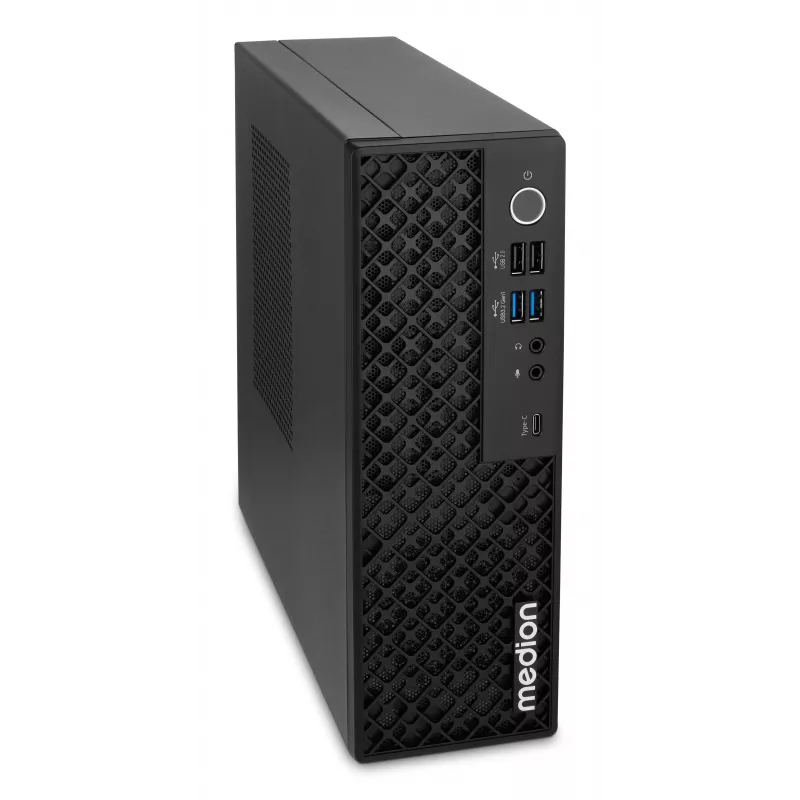 Medion 10026214 PICOWORX T80III MD340101 Mini kompiuteris, Intel Processor N100, 16GB RAM, 512GB SSD, Windows 11 Pro, Wi-Fi 6, juodas