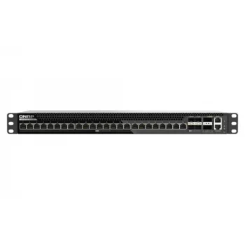 QNAP QSW-M7230-2X4F24T 30 prievadų valdomas kelių gigabitų tinklo jungiklis su 2x100GbE QSFP28, 4x25GbE SFP28, 24x10GbE RJ45, Layer 3 Lite
