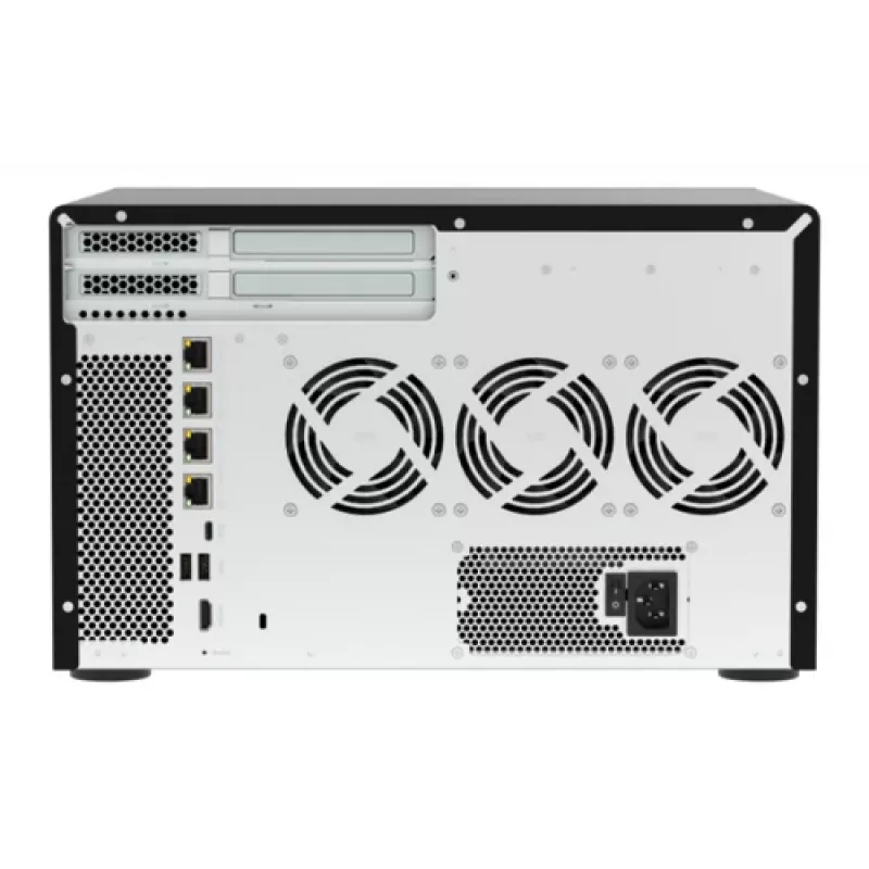 QNAP TVS-h1277AX-R5-16G 12 skyrių QuTS hero NAS, 8x 3.5 SATA + 4 U.2 NVMe Gen4