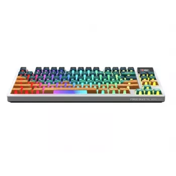 MSI Forge GK600 TKL belaidė mechaninė žaidimų klaviatūra - Mars US ANSI, tri-režimė, karštai keičiami Forge jungikliai, per klavišą RGB, PBT klavišų dangteliai
