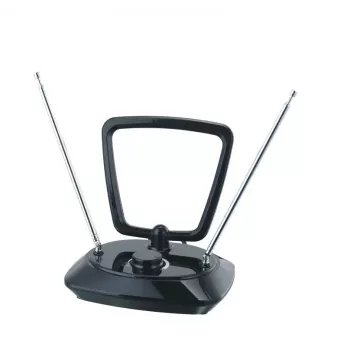 Philips SDV5200/12 5G filtru patalpų TV antena, DVB-T/T2, 1,85 m koaksialinis kabelis, juoda