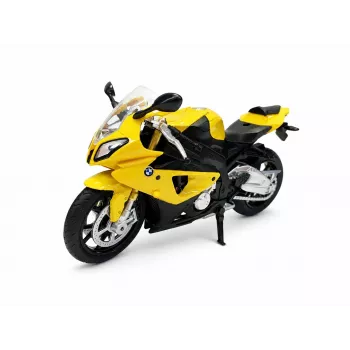 PULIO motociklas MSZ 1/12 BMW S1000 RR geltonas liejinis modelis