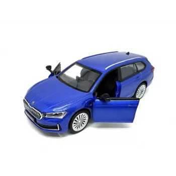 PULIO 1:35 Skoda Superb Combi liejamo metalo modelis su šviesos ir garso efektais