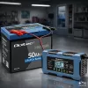 Qoltec 52669 12V 6A išmanusis akumuliatoriaus įkroviklis su atkūrimo funkcija AGM, GEL, LiFePO4