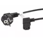 LANBERG CA-C13C-12CC-0030-BK 3 m kampinis Schuko į IEC C13 maitinimo laidas, H05VV-F 3G1.0, VDE, juodas