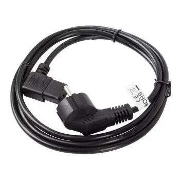 LANBERG CA-C13C-12CC-0030-BK 3 m kampinis Schuko į IEC C13 maitinimo laidas, H05VV-F 3G1.0, VDE, juodas