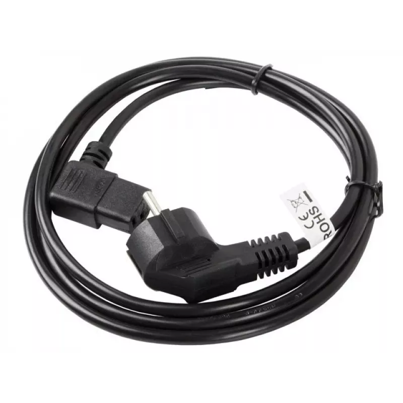 LANBERG CA-C13C-12CC-0030-BK 3 m kampinis Schuko į IEC C13 maitinimo laidas, H05VV-F 3G1.0, VDE, juodas