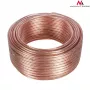 MACLEAN MCTV-512 garsiakalbių kabelis 100m 2x1,5mm² permatomas OFC ritė