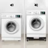 MACLEAN Mobile Washing Machine Base MC-118 B, reguliuojamas 450-700 mm, 200 kg apkrova, 4 fiksuojami ratukai, juoda