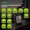GREENBLUE GB169 B belaidė meteorologijos stotelė su spalvotu ekranu ir lauko davikliu