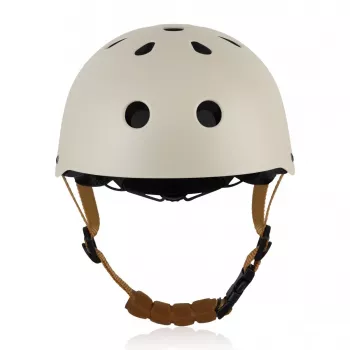 Lionelo LO-HELMET Beige Sand dviračio šalmas – In-Mold PC apvalkalas, 24 ventiliacijos kanalai, Headlock reguliavimas, CE EN 1078, L dydis 58-61 cm