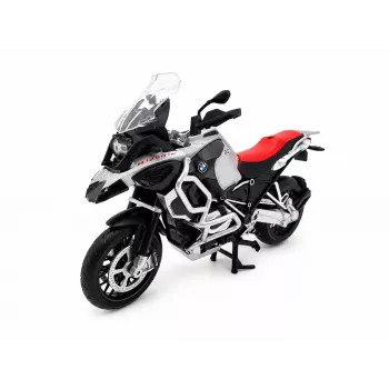 PULIO Motorcycle MSZ 1/12 BMW R125GS Adventure sidabrinis liejimo modelis