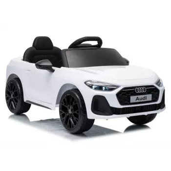 LEAN CARS Audi A5L HL788 12V vaikiškas elektromobilis su nuotolinio valdymo pultu, baltas