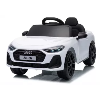 LEAN CARS Audi A5L HL788 12V vaikiškas elektromobilis su nuotolinio valdymo pultu, baltas