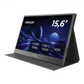 MAXCOM Mpage 15 nešiojamas monitorius - 15,6 colio Full HD IPS USB-C HDR10 aliuminio