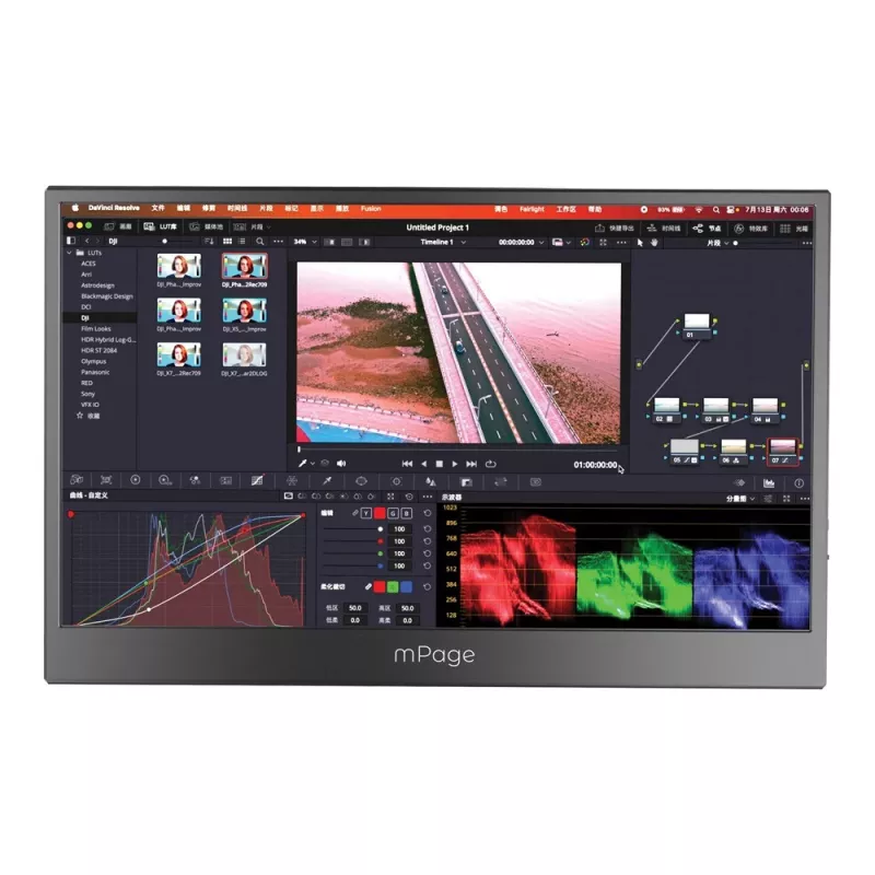 MAXCOM Mpage 15 nešiojamas monitorius - 15,6 colio Full HD IPS USB-C HDR10 aliuminio