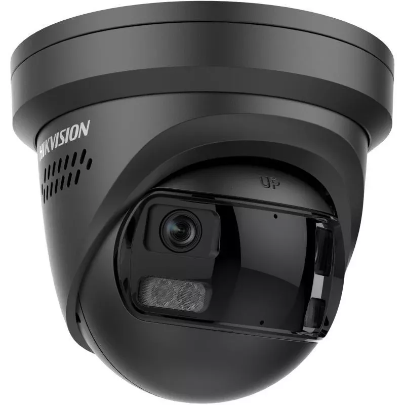 Hikvision DS-2CD2387G3P-LIS2UY/SL(180°)/O-STD 8 MP panoraminis tinklo fotoaparatas, juodas