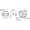 Hikvision DS-2CD2387G3P-LIS2UY/SL(180°)/O-STD 8 MP panoraminis tinklo fotoaparatas, juodas