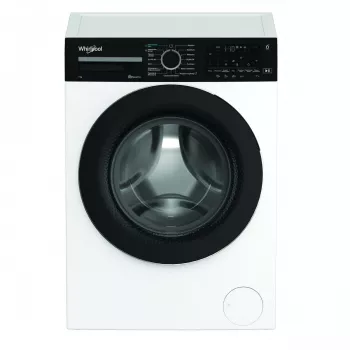 Whirlpool WAM762WBBPL 7 kg 1200 aps./min skalbimo mašina su 6th Sense technologija, FreshCare+, Clean+, 14 programų, LED ekranu, vaikų užraktu, atidėtu startu, C energijos klasė, balta
