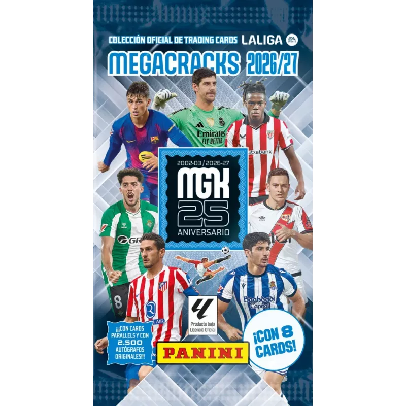 Panini La Liga 2027 kortelių pakelių ekspozitorius, 50 vnt.