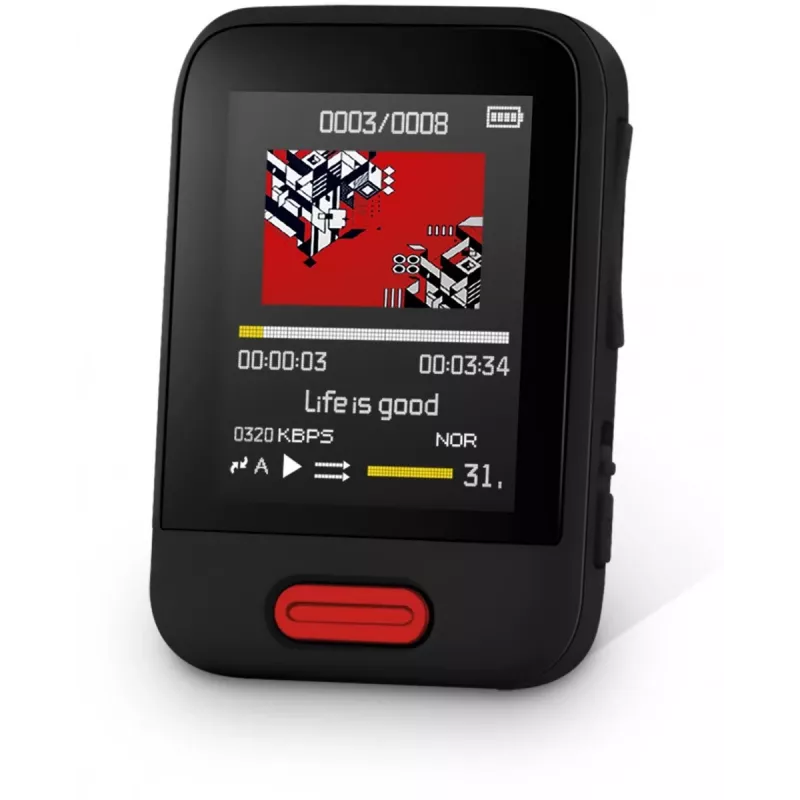 SENCOR SFP 7716BK MP3/MP4 grotuvas 16GB juodas su Bluetooth, 1,8 colio ekranu