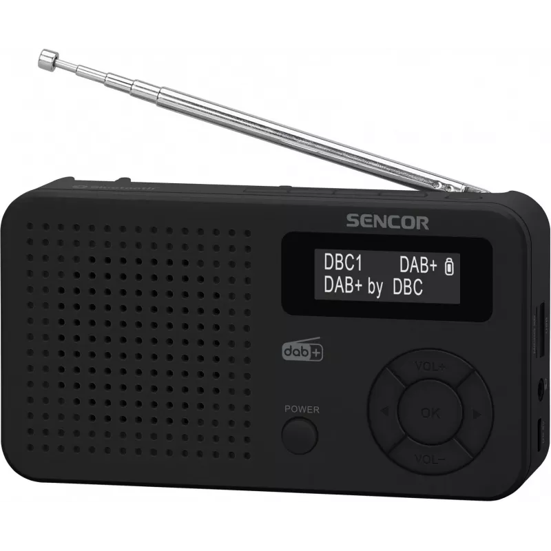 Sencor SRD 7210B DAB+ radijas FM/BT/USB - juodas
