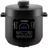 CONCEPT CK6001 5 l daugiafunkcis puodas 900 W, 10 programų, neprideganti danga, juodos/nerūdijančio plieno spalvos