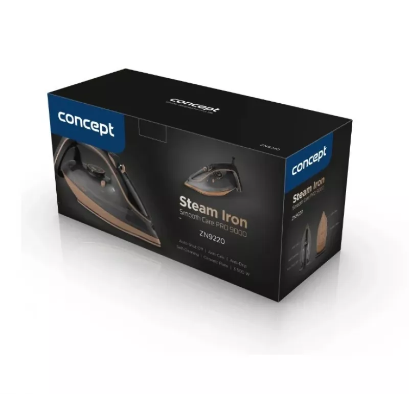 CONCEPT garų lygintuvas 3500W ZN9220, keraminis padas, 380ml