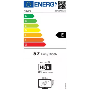 Philips 55PUS7061/12 55 colių 4K UHD LED Smart TV su HDR Plus