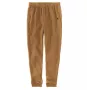 Carhartt vyriškos Hamilton Brown džogeriai - 13 oz sunkaus svorio medvilnės ir poliesterio mišinys, reguliaraus kirpimo smailėjančios kojos, elastinis juosmuo su raišteliu, megzti rankogaliai, šoninės ir galinės kišenės, išsiuvinėtas C logotipas