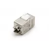 DIGITUS DN-93615-D CAT 6A kiystone modulis, ekranuotas, be įrankių, 10GBase-T, 500 MHz, cinko liejinys, auksuoti kontaktai, T568A/B, PoE++ paruoštas