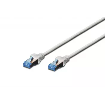 DIGITUS Ecoline Cat5e UTP Patch laidas RJ-45 į RJ-45, 0,5 m, pilkas, LSZH, Snagless, Gigabit Ethernet