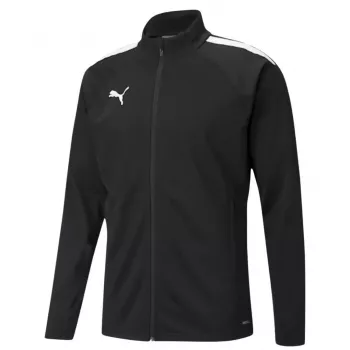 Puma teamLIGA treniruočių vyriškas viršus su užtrauktuku, juodas, XL