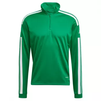 adidas Squadra 21 treniruočių viršutinė dalis žalia vyriška ilgomis rankovėmis su ketvirčio užtrauktuku L