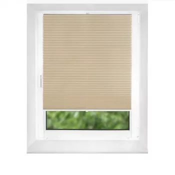 Pearl Termo klostuotos žaliuzės 120x170 cm smėlio spalvos – be laidų, termoizoliacinės, be gręžimo