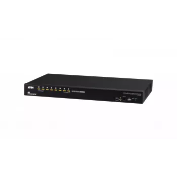 ATEN 8 prievadų USB 2.0 4K HDMI KVM jungiklis su USB 3.1 šakotuvu, garsu, skirtas montuoti į stelažą