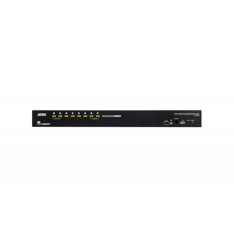 ATEN CS1798A-AT-G 8 prievadų 4K HDMI KVM perjungiklis su USB 2.0 ir garso funkcija