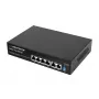 ESPERANZA 6-Port PoE+ Gigabit Switch 65W GOLIATH (4 PoE+ prievadai, 2 uplink, 12 Gbps, be ventiliatoriaus, metalinis)