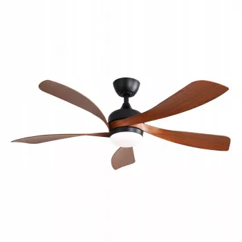 Extralink Grand Walnut 52 132 cm protingas WiFi lubų ventiliatorius, riešutmedžio spalvos, valdymas programėle
