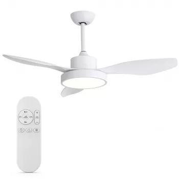 Extralink Aero Breeze 47 119 cm išmanus WiFi lubų ventiliatorius, baltas, valdymas programėle