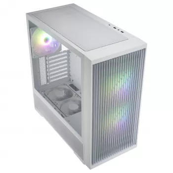 Fortron M330 White Micro-ATX korpusas su grūdinto stiklo šonine sienele, 1x120mm ventiliatorius